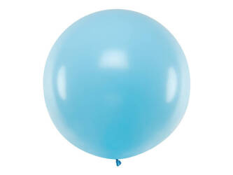Balon okrągły 1m Pastel Light Blue 117204