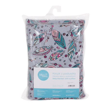Ceba kocyk (75 x100)  z poduszką (30x40) plumas 327099