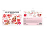 Zestaw dekoracyjny party -sweet love 791169
