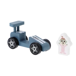Trefl Zabawka drewniana Racing car BLUE 616972
