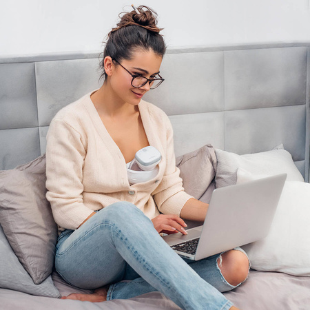 Babyono Laktator elektryczny SHELLY-bez użycia rąk 413746