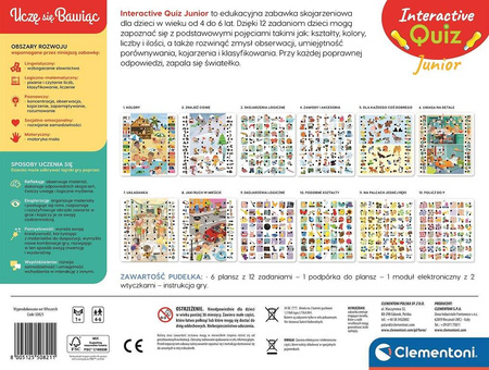 Clementoni Uczę się bawiąc! Interaktywny Quiz Junior 508211