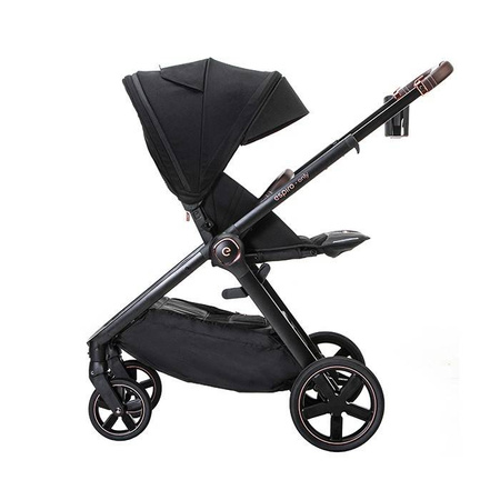 Espiro Only 2023 , 210 stylish black gel wózek dziecięcy 205668