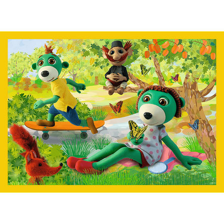 Puzzle trefl 4W1 Wspólne zabawy Treflików 343588