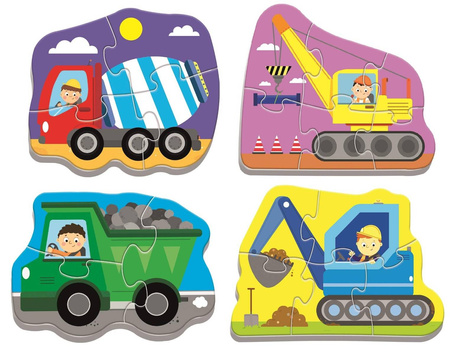 Puzzle Trefl Baby Classic Pojazdy na budowie Trefl Baby 360721