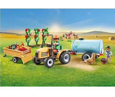 Playmobil 71442 Traktor z przyczepą i zbiornikiem na wodę