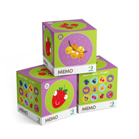 Dodo gra memo mini jagody 24 el. 240493