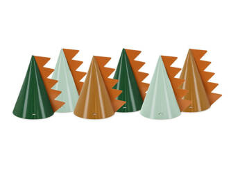 Czapeczki Dinozaury 14cm mix 6szt 026568