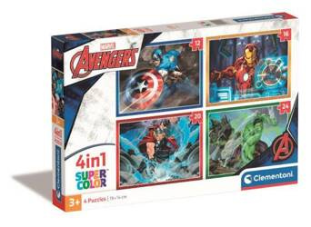 Clementoni Puzzle 4w1 Marvel Avengers 215256