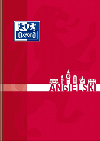 Brulion Oxford temat. A5 80k 90g J.angielski krata szyty 355571