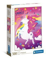 Clementoni Puzzle 500 HQ Fantastyczne zwierzęta Jednorożec