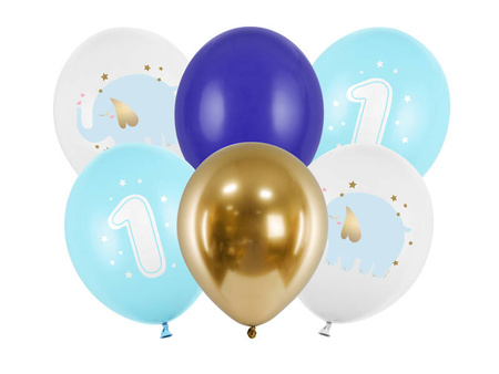 Balony 30cm Roczek Pastel Light Blue A'6 199224