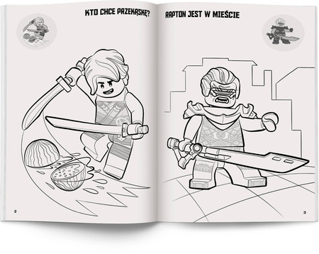 Książeczka LEGO NINJAGO KOLOROWANKA Z NAKLEJKAMI 343880
