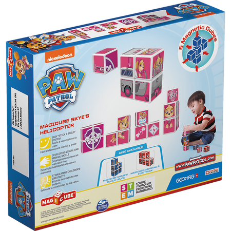 Geomag Magicube Paw Patrol Pojazd Skye Klocki magnetyczne 5el 000815