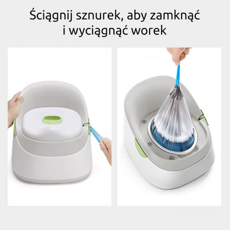 Ines&John Nocnik dziecięcy Premium white/grey/silver 497034