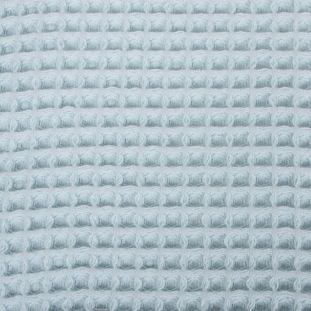 Kocyk dziecięcy waffle line mist blue 90x90 Ceba Baby
