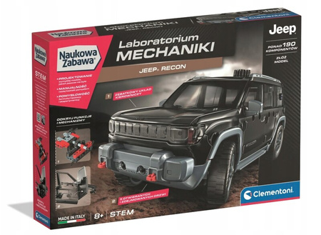 Clementoni Naukowa zabawa Laboratorium Mechaniki Jeep Recon 504015