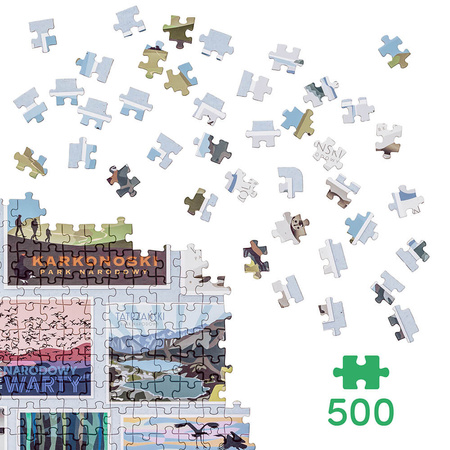 CzuCzu: Puzzlove CzuCzu Polskie Parki Narodowe 500 el.