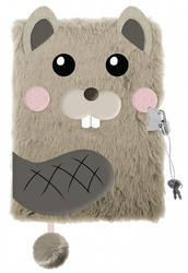 Pamiętnik Z Kłódką 3d Włochacz A5 96k My Little Friend Beaver 650895