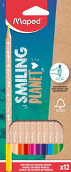 Maped Kredki Smiling Planet 12szt pudełko 318002