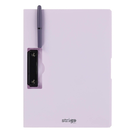 Strigo Deska z klipem bocznym A4 liliowa 812386