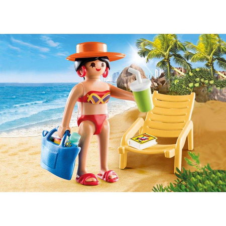 Playmobil 70300 Urlopowiczka z leżakiem
