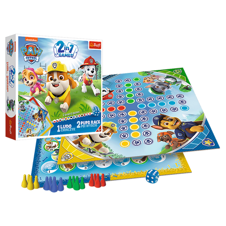Gra Trefl 2w1 Chińczyk/Psi Wyścig Paw Patrol 018967