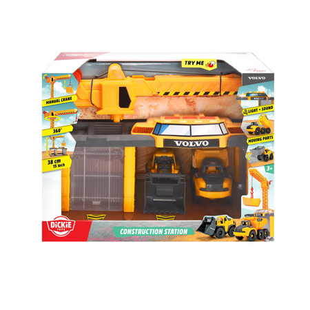 Dickie Construction Stacja budowlana Volvo światło dźwięk 080531