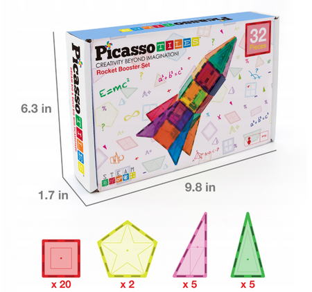 Picasso Tiles Klocki magnetyczne 32 elementy 021962