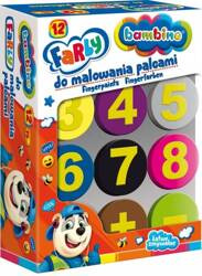 Maj farby do malowania palcami 12kol mini zoo 003165