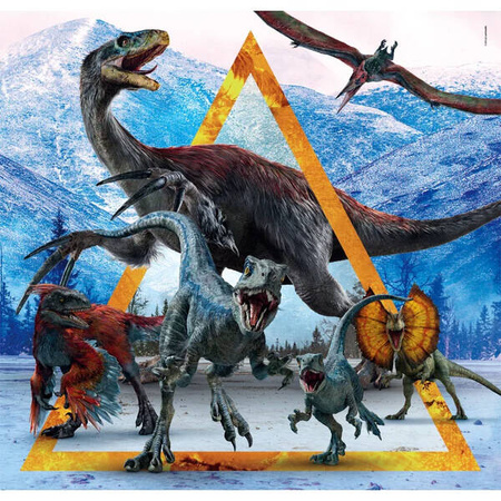Clementoni Puzzle 3x48 Super Kolor Jurassic World 253142