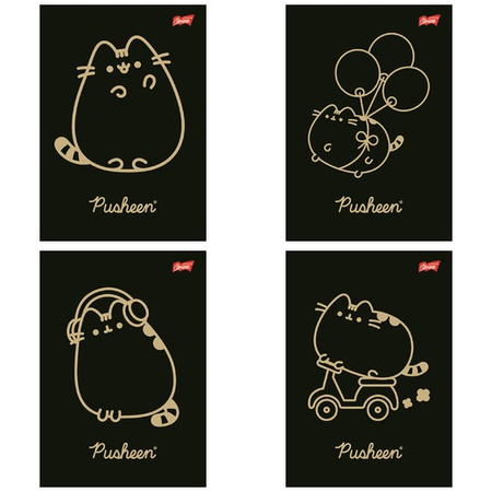Zeszyt A5 60k krata laminowany PUSHEEN 675232