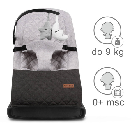 Kidwell Leżaczek bujaczek Laro Grey/Black 099481