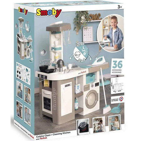 Smoby Mini Tefal Studio kuchnia z pralką 110507