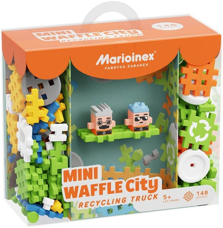 Klocki Waffle Mini Śmieciarka 148el 903131
