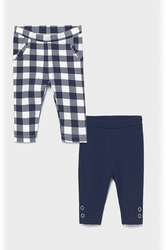 Mayoral komplet 2x leginsy kolor 59 navy  rozm.2-4 m