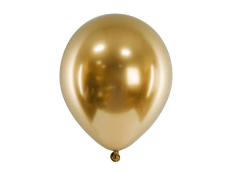 Balony Glossy 46cm złoty 5szt 027237