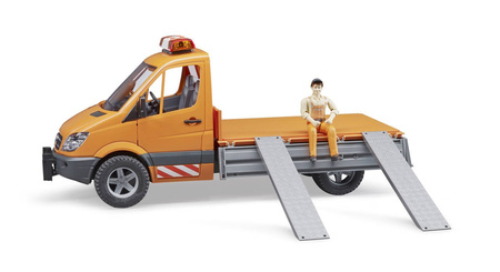 Bruder 02537 mb sprinter komunalny z figurką kierowcy