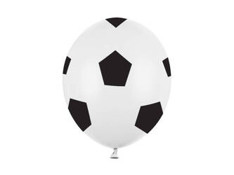 Balony 30cm Piłka Pure White 6szt 116443
