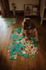 Puzzle edukacyjne z figurkami 3d dinozaury 200 elementów janod 326791
