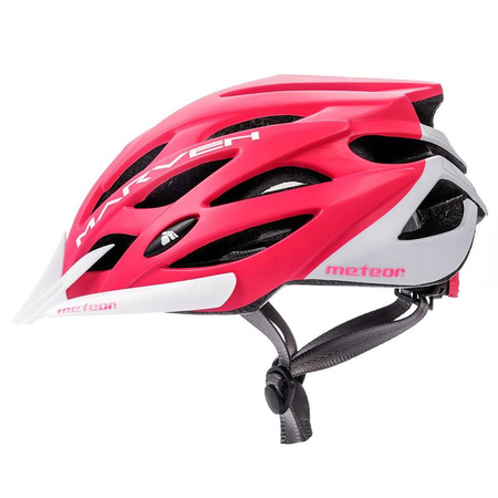 Kask rowerowy meteor marven l 58-61cm coral/white 045668