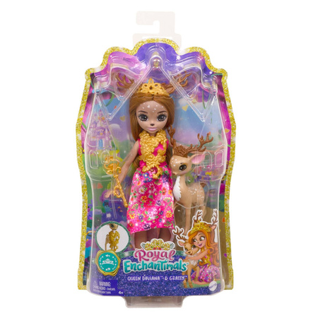 Enchantimals GYJ12 Królowa Daviana + jelonek Grassy 972719