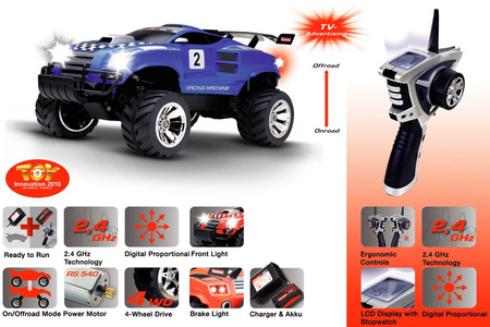 CARRERA auto RC Racino Machine blue 823148