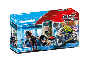 Playmobil 70572 pościg motorem za przestępcą
