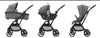 Wózek Maxi Cosi Leona 2 Select Grey (Black Frame & Brown Leather)