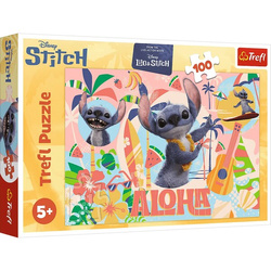 Puzzle Trefl 100 Stitch i przyjaciele w akcji 164954