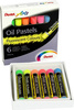Pentel Pastele olejne 6kol fluorescent PHN-F6 402490
