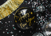 Balon foliowy Happy New Year 45cm czarny 007741