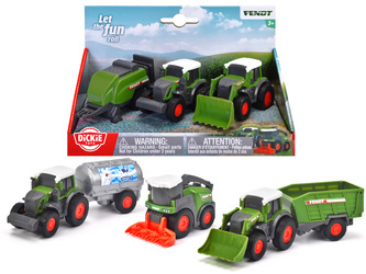 Dickie Fendt Zestaw 3 pojazdów 9cm 080586