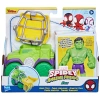 Marvel F6776/F7457 Spidey i przyjaciele Hulk z pojazdem Figurka 192785